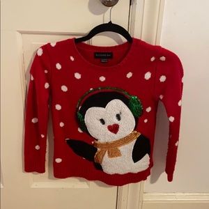 Kids Penguin Holiday Sweater
